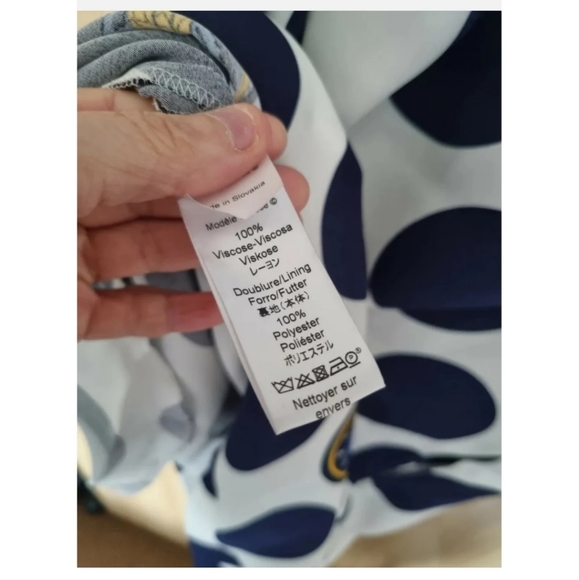 Kenzo shift dress spotty/eiffel tower/statue liberty.  Sz 38 uk 10BNWT  see desc - Picture 5 of 8